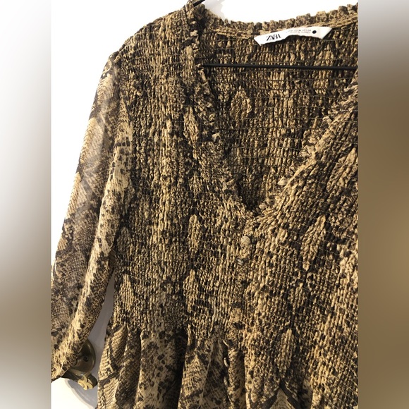 Zara Blouse - Sheer Snakeskin - Picture 3 of 6